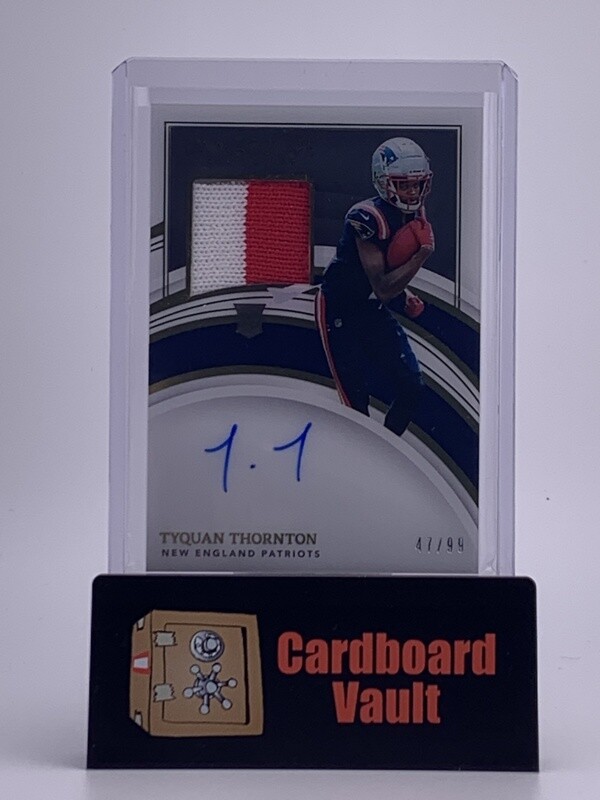 2022 Immaculate Tyquan Thornton Dual Color Rookie Patch Autograph  No. 117 47/99