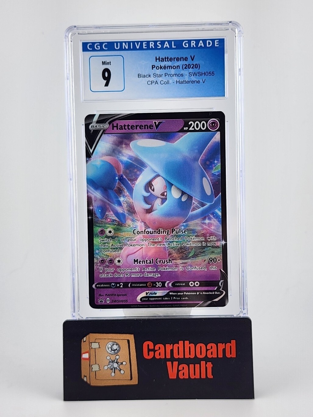 2020 Pokémon Hatterene V #SWSH055 CGC 9