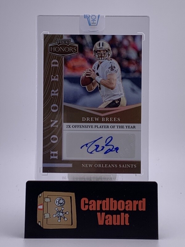 2022 Panini Honors Drew Brees Honored Autograph #HON-DB 08/10