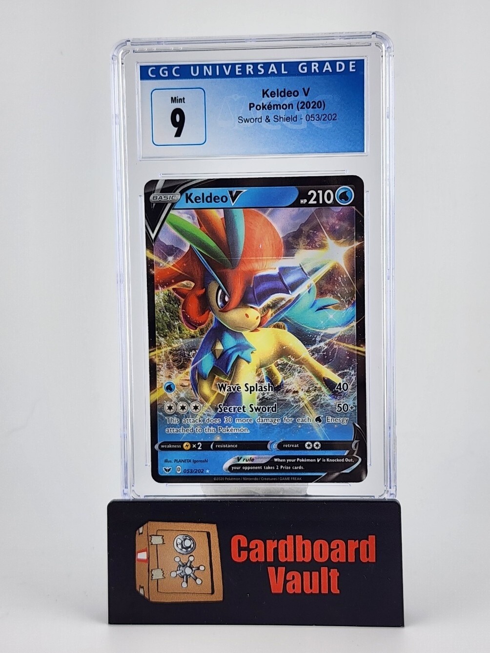 2020 Pokémon Keldeo V #053 CGC 9
