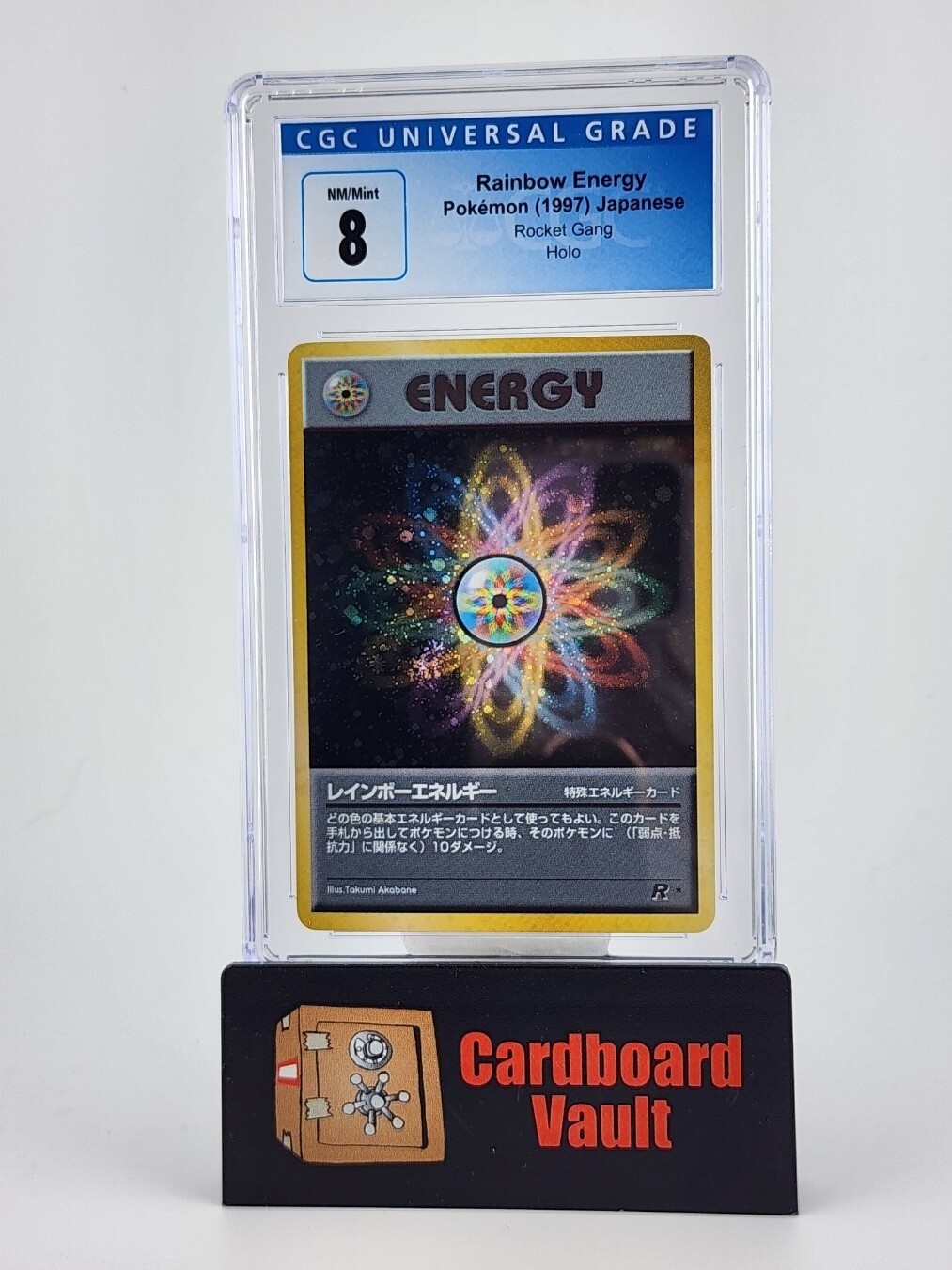 1997 Pokémon Rainbow Energy Rocket Gang Holo Japanese CGC 8 3911140057