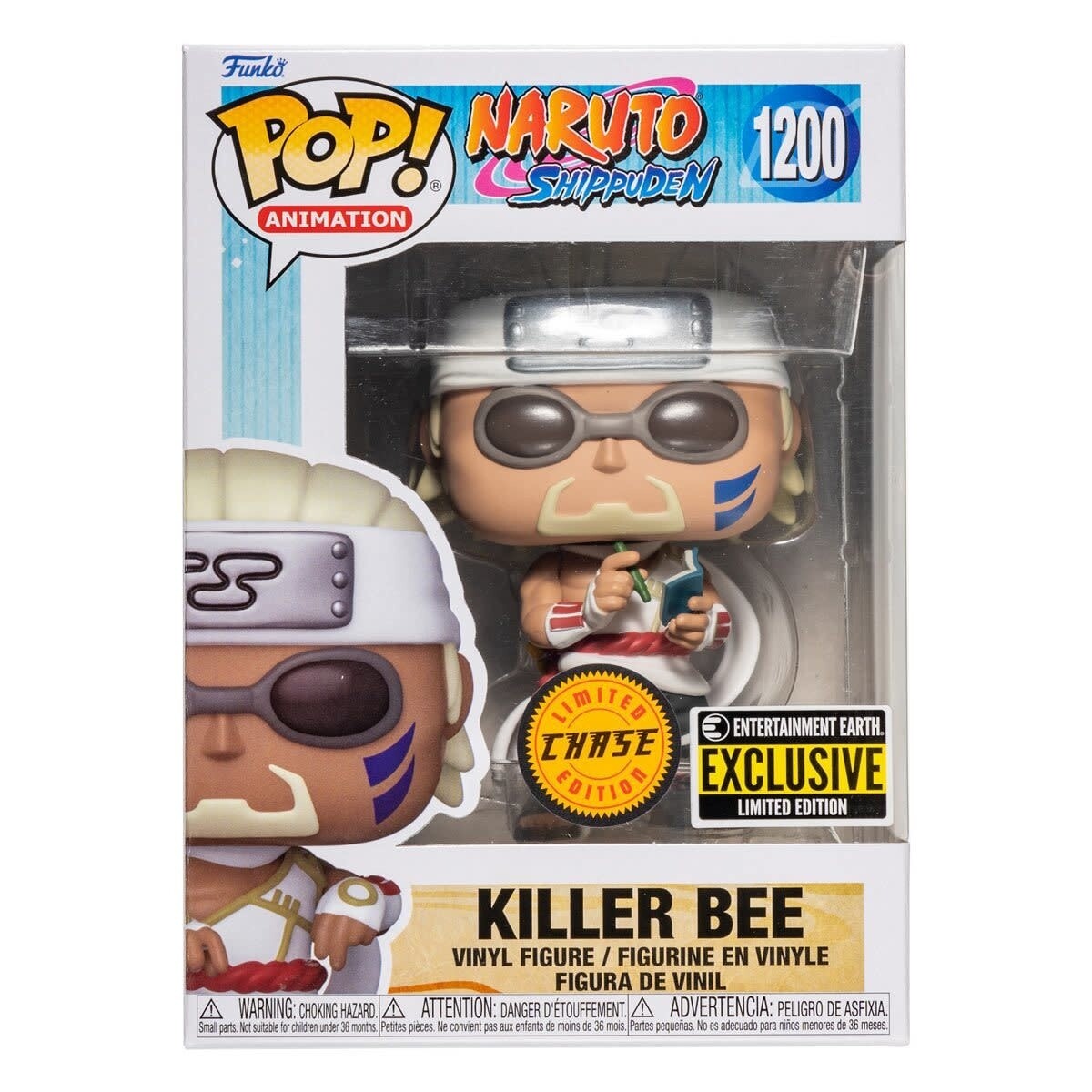 Naruto Killer Bee 1200 Funko Pop! CHASE Entertainment Earth Exclusive