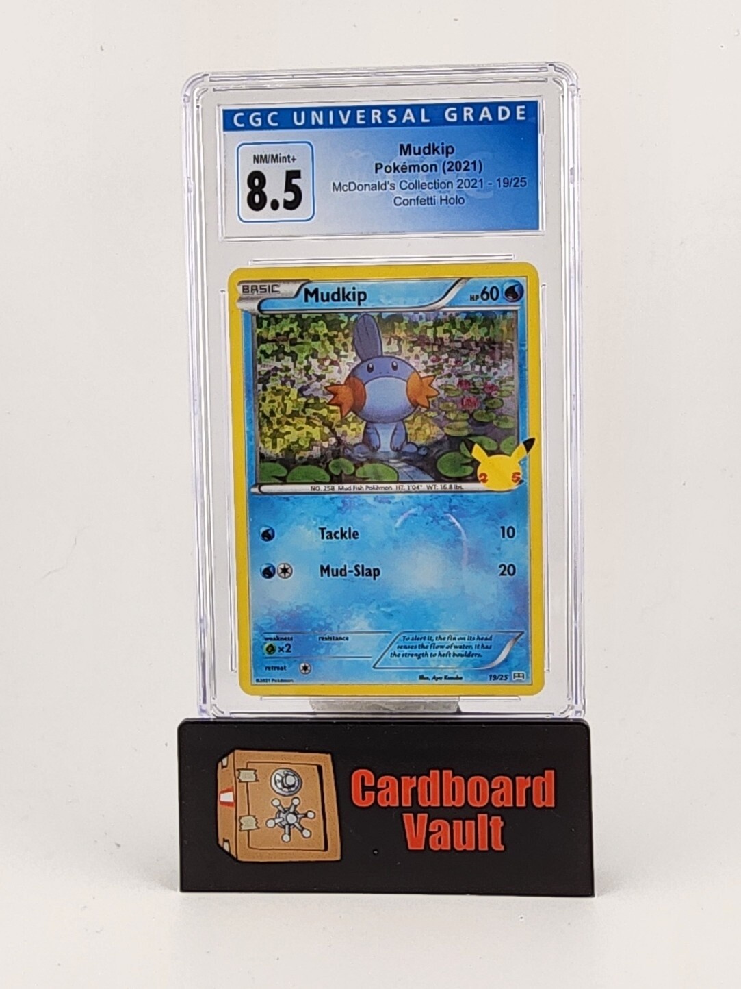 2021 Pokémon Mudkip Holo McDonalds Promo #19 CGC 8.5