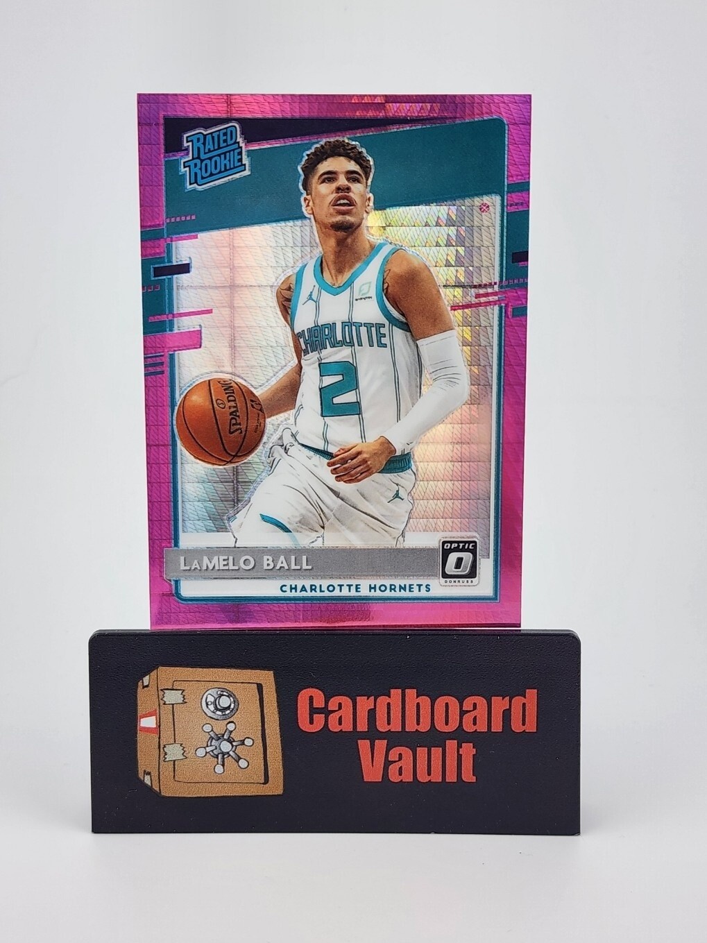 2020-21 Donruss Optic LaMelo Ball Rated Rookie #153 Pink Hyper Prizm