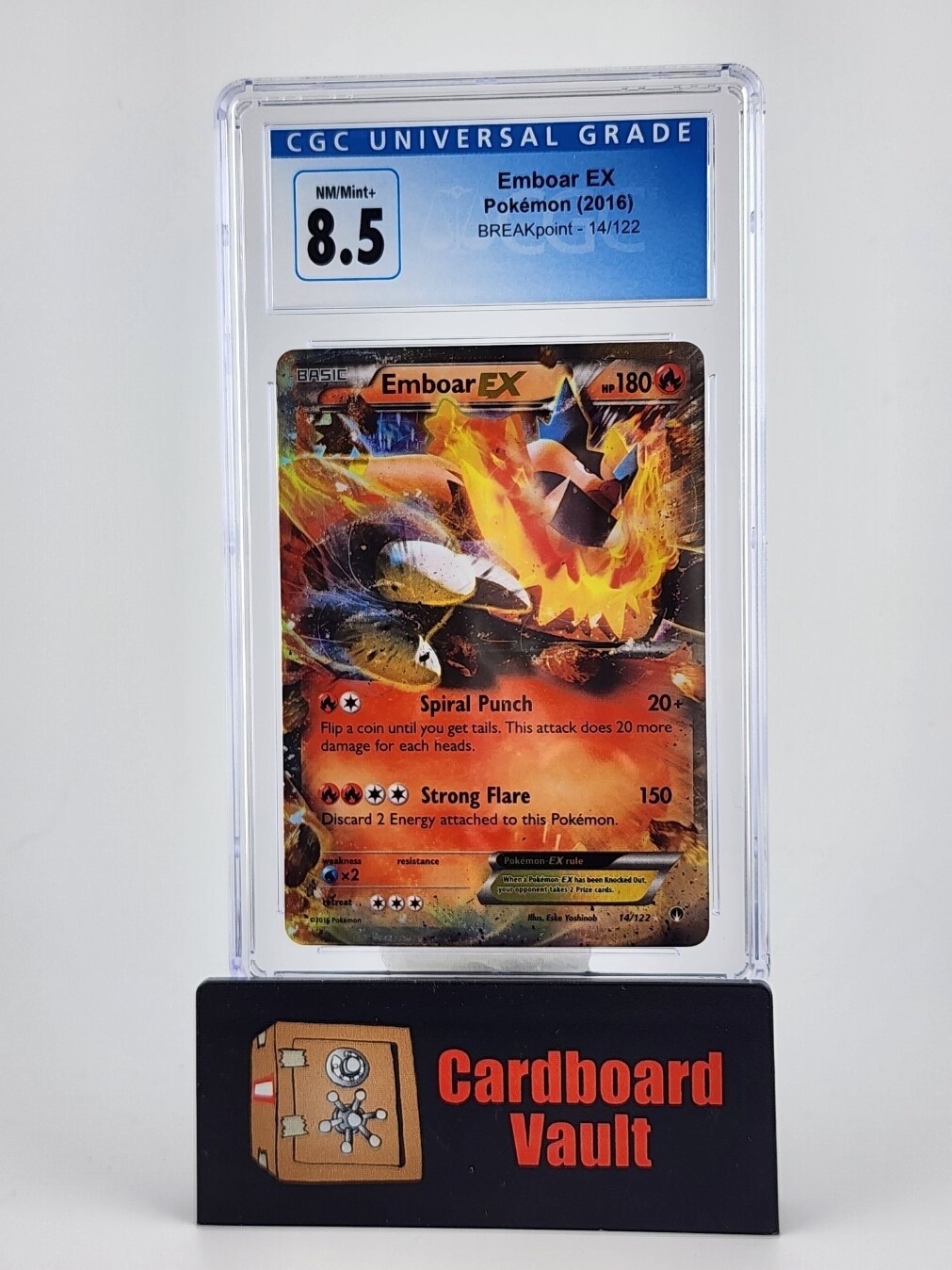2016 Pokémon Emboar EX #14 CGC 8.5