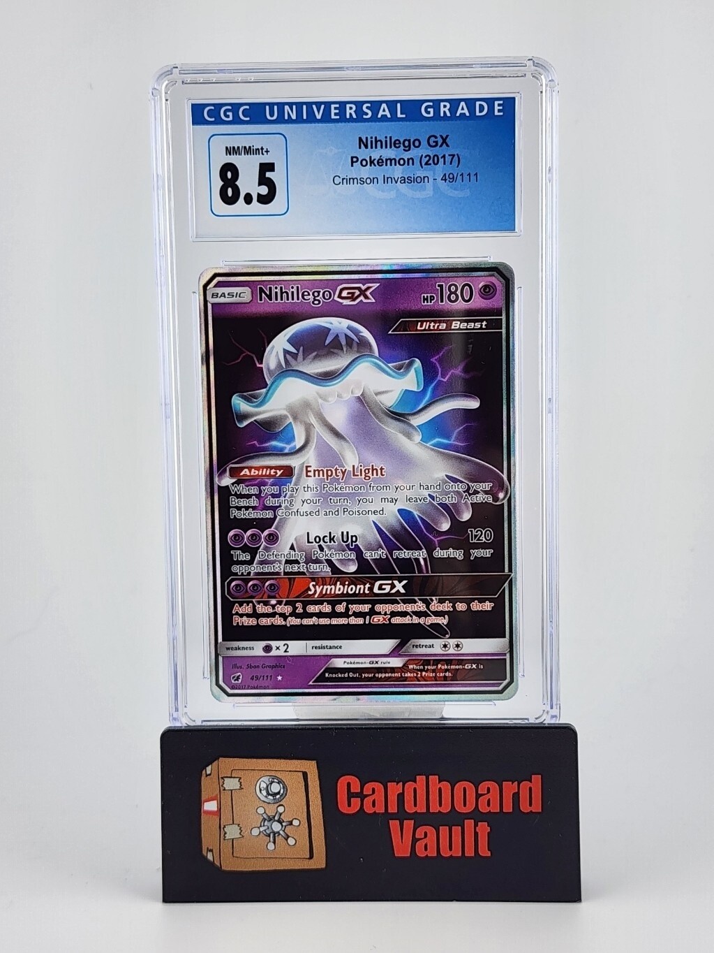 2017 Pokémon Nihilego GX #49 CGC 8.5