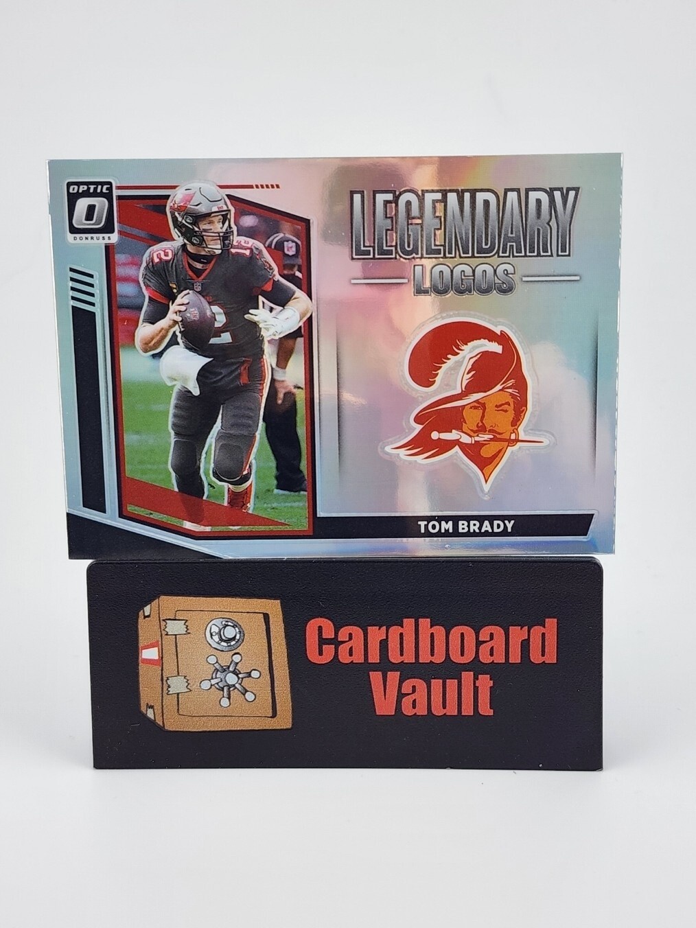 2021 Donruss Optic Tom Brady Legendary Logos #LL-19 Silver Prizm