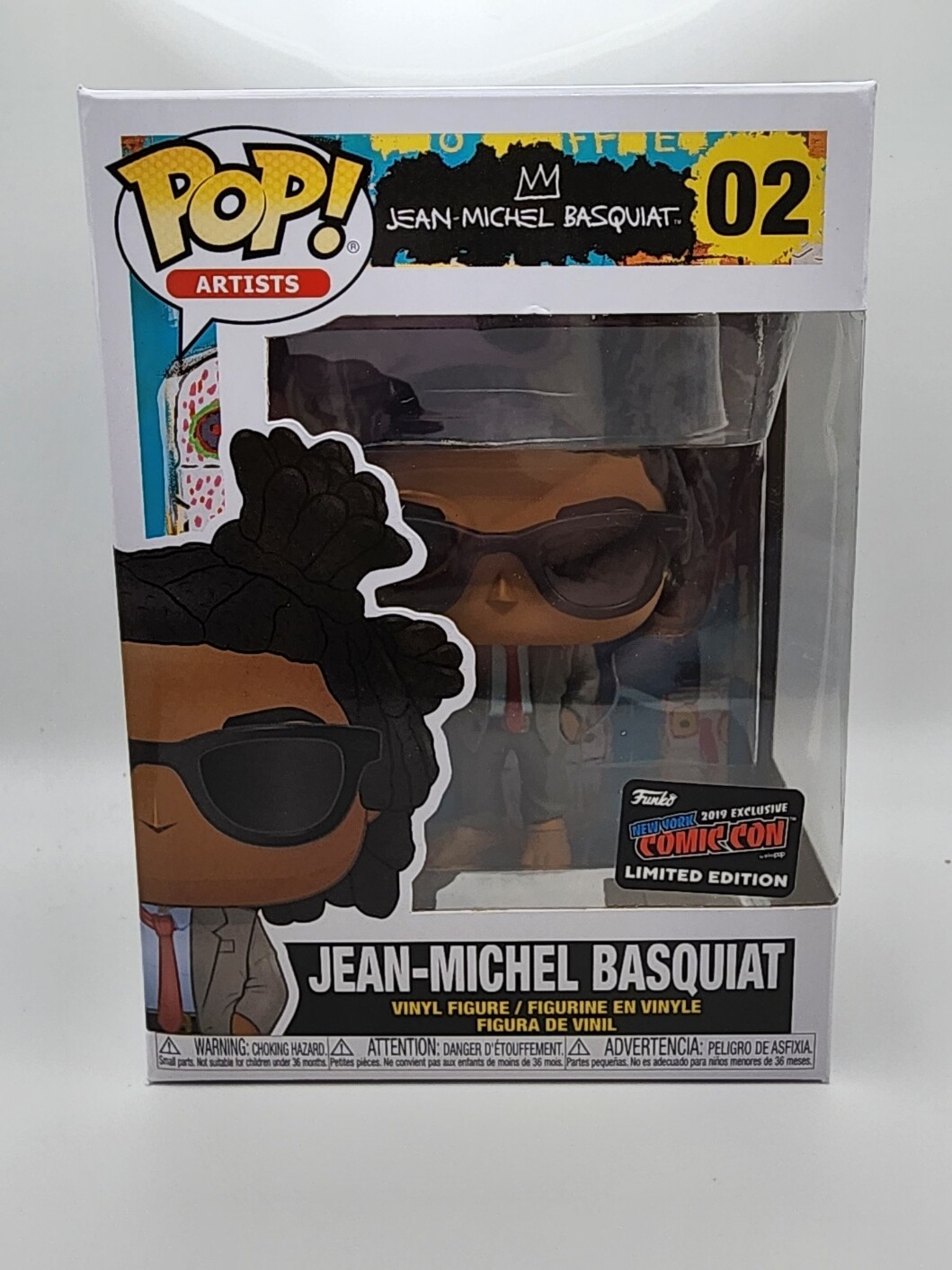 Jean- Michel Basquiat 2019 Exclusive New York Comic Con  Limited Edition #02 Funko Pop