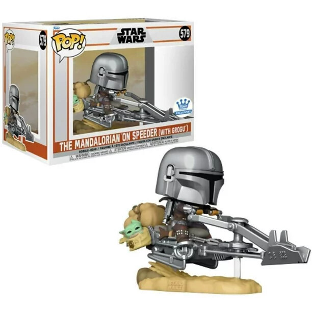 Star Wars The Mandalorian on Speeder (with Grogu) 579 Funko Pop
