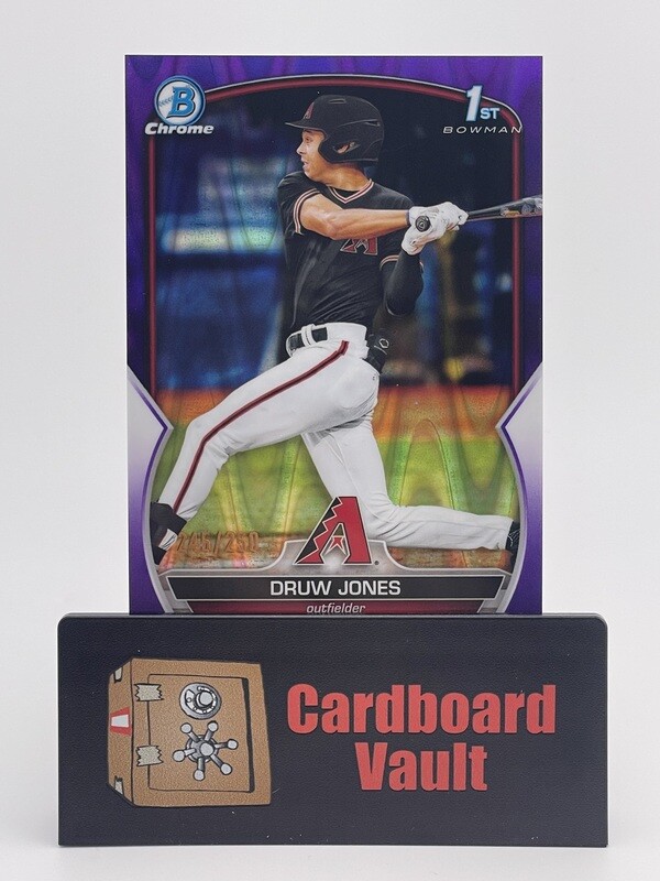 2023 Bowman Chrome Druw Jones BCP-25 /250 Bowman 1st