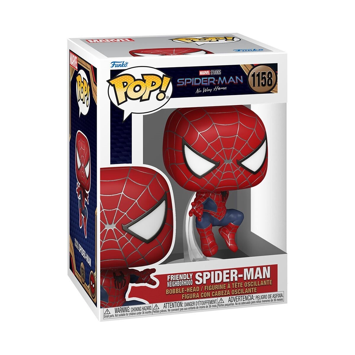 Spider-Man: No Way Home Friendly Neighborhood Spider-Man Leaping 1158 Funko Pop!