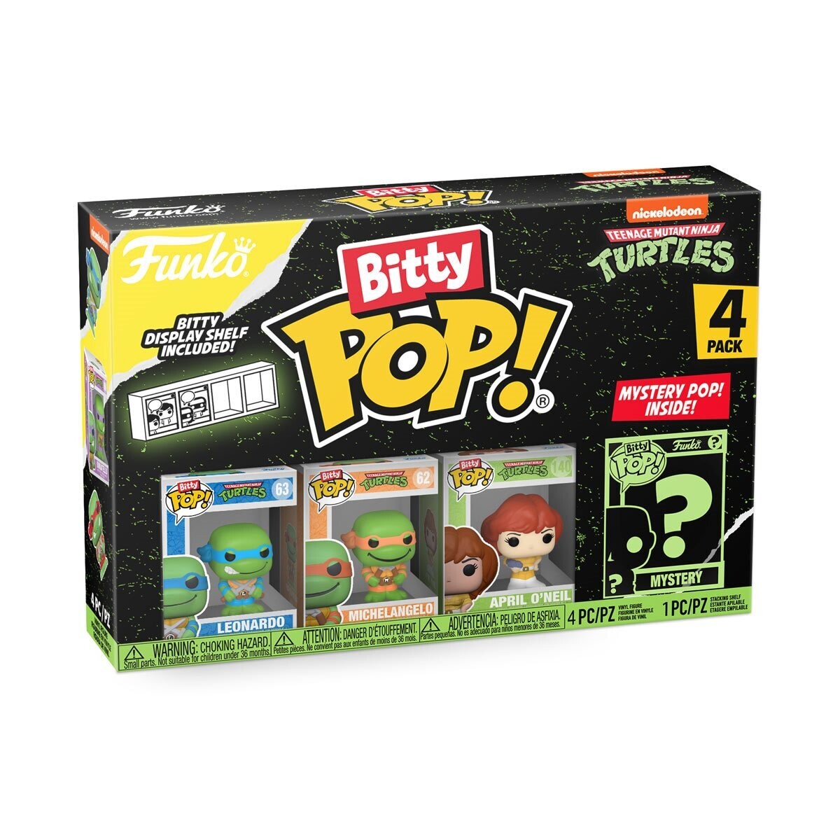 Teenage Mutant Ninja Turtles Comics Bitty Pop! Leonardo/Michelangelo/April O&#39;Neil