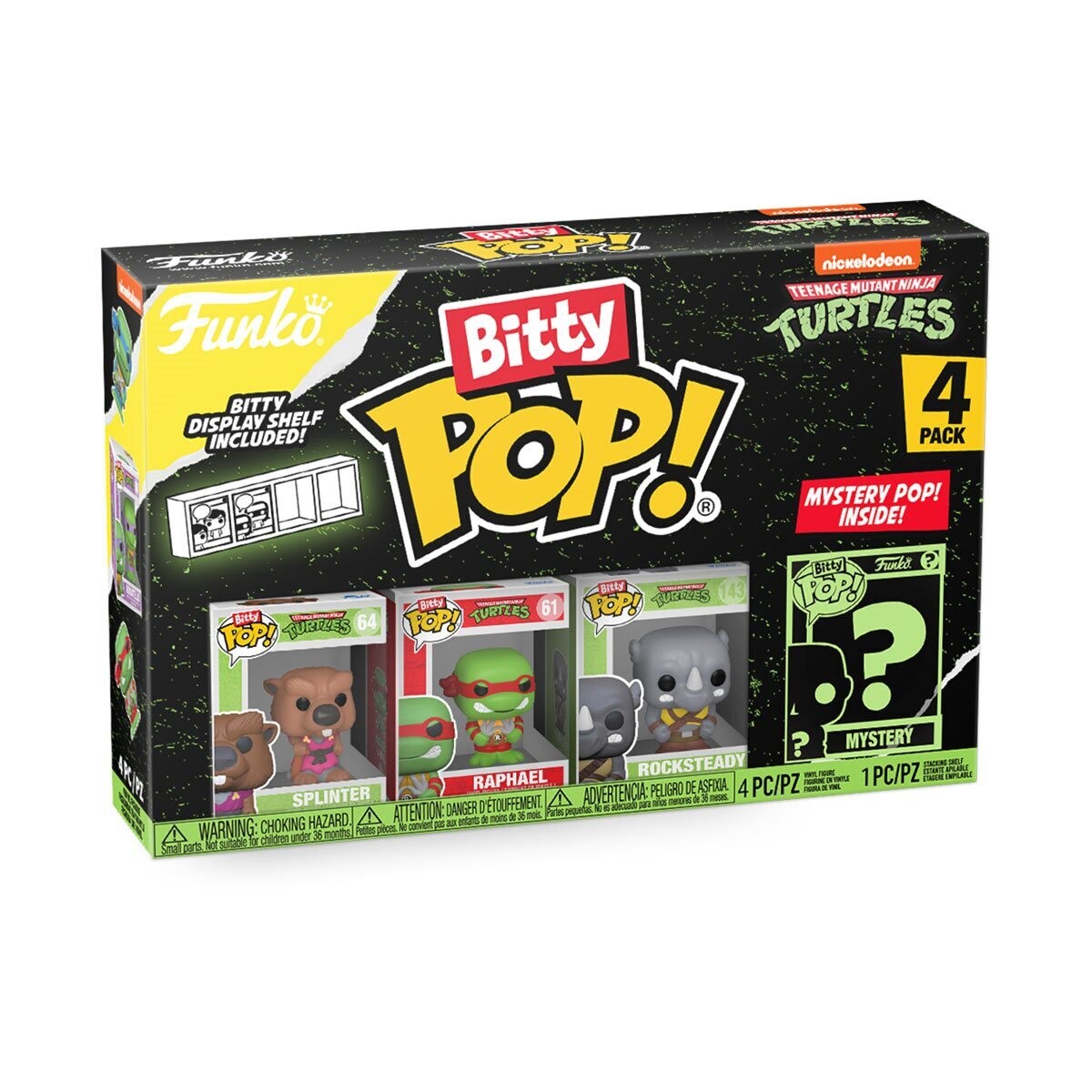 Teenage Mutant Ninja Turtles Comics Bitty Pop! Splinter/Raphael/Rocksteady