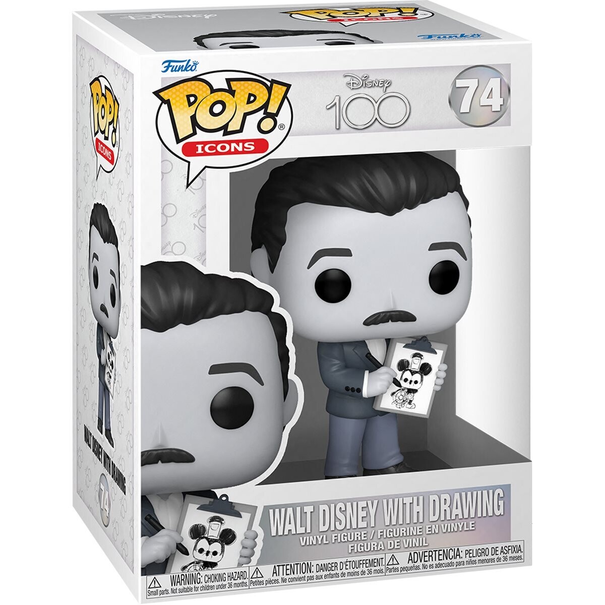Disney 100 Walt Disney with Drawing 74 Funko Pop!