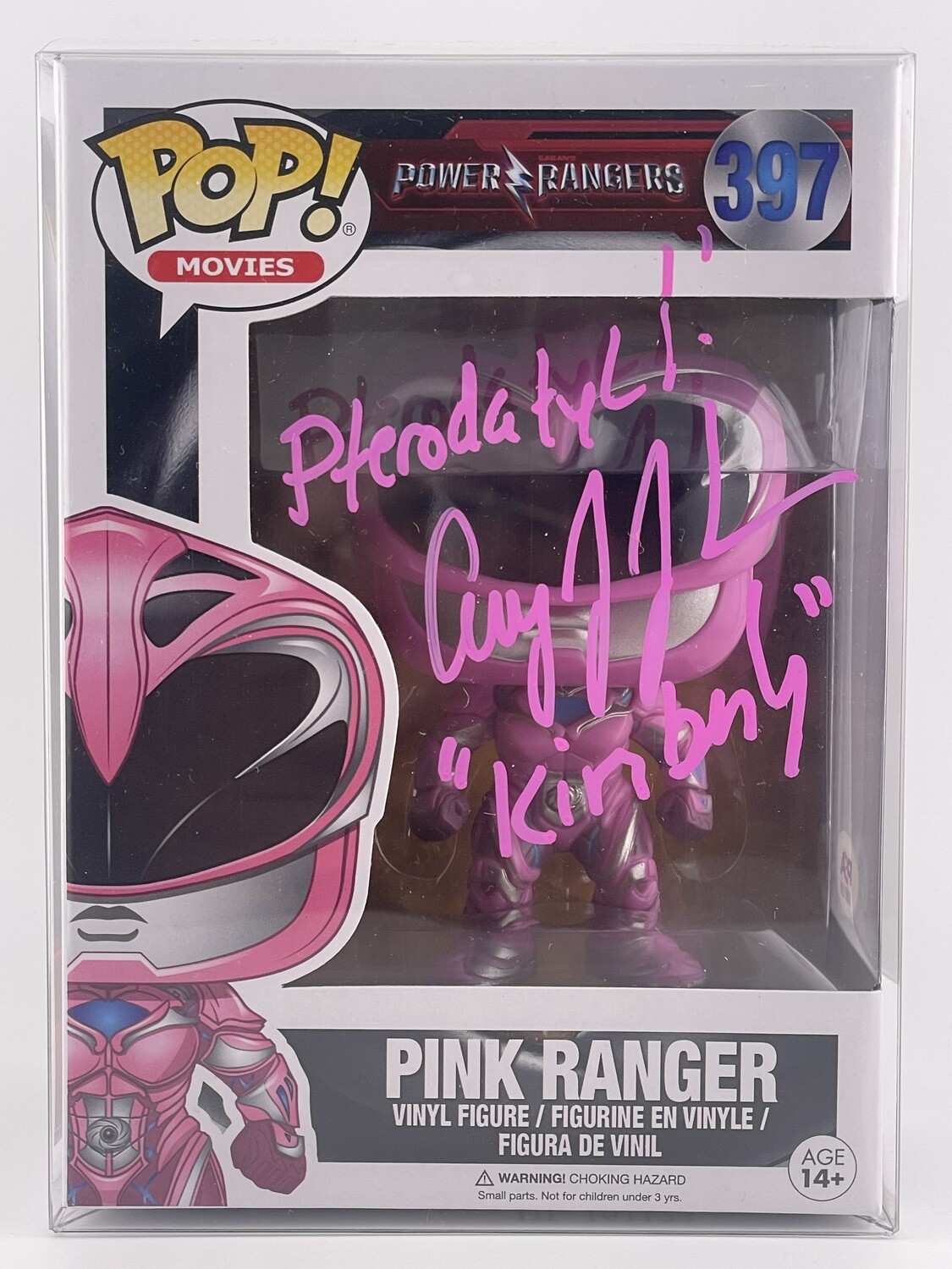 Power Rangers Pink Ranger Autographed By Amy Jo Johnson PSA Certified 397 Funko Pop