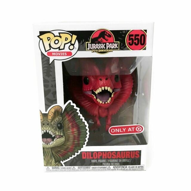 Jurassic Park 25th Anniversary Dilophosaurus 550 Funko Pop