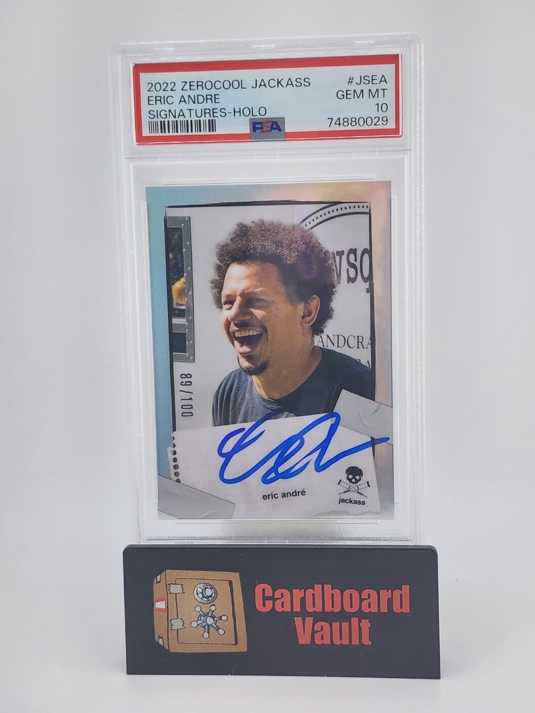 2022 Zerocool Jackass Eric Andre Signatures Holo #JSEA 89/100 PSA 10