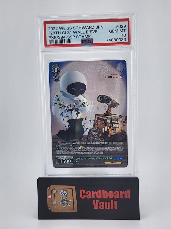 2022 Weiss Schwarz 29th CLS Wall E/Eve PXR/S94-SSP Stamp Japanese #029 PSA 10