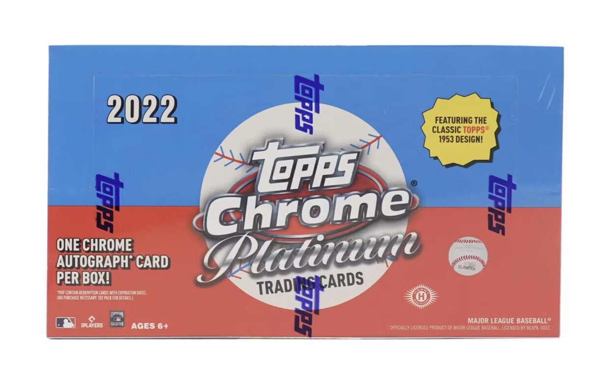 2022 Topps Chrome Platinum Anniversary Baseball Hobby Box
