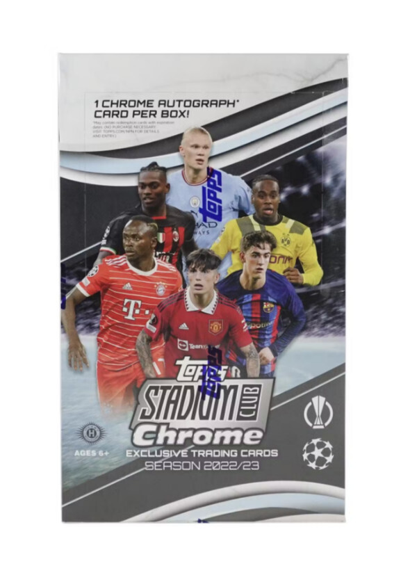 2022/23 Topps Stadium Club Chrome UEFA Club Competitions Hobby Box
