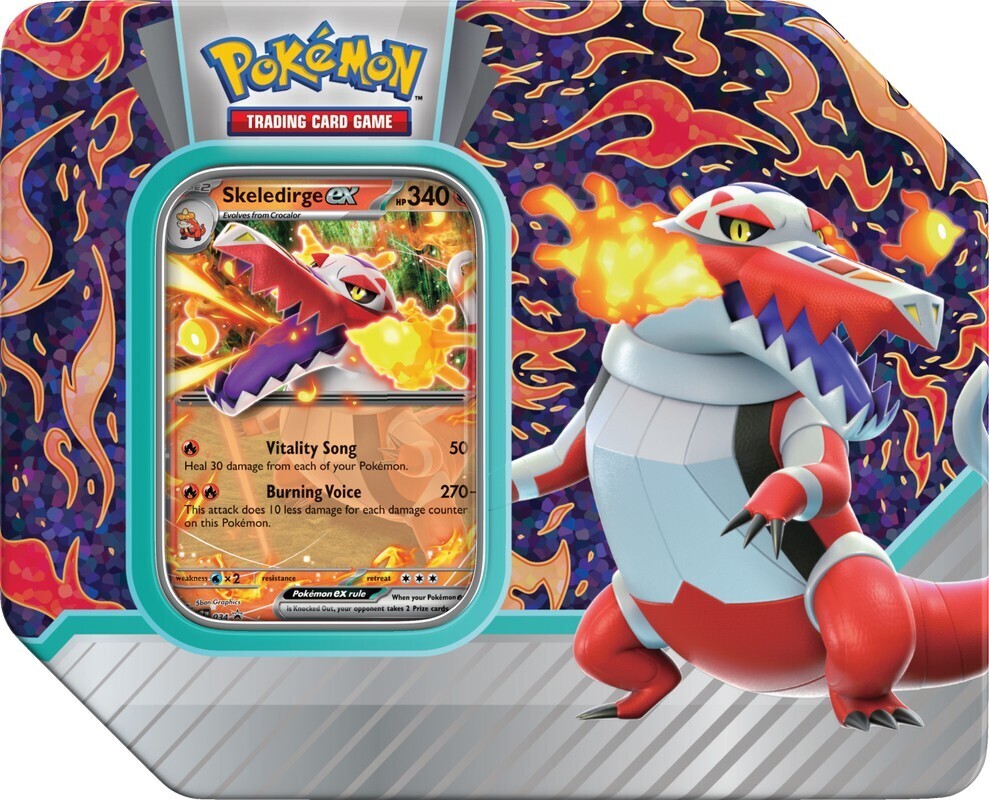 Pokémon Paldea Partners Tin Skeledirge