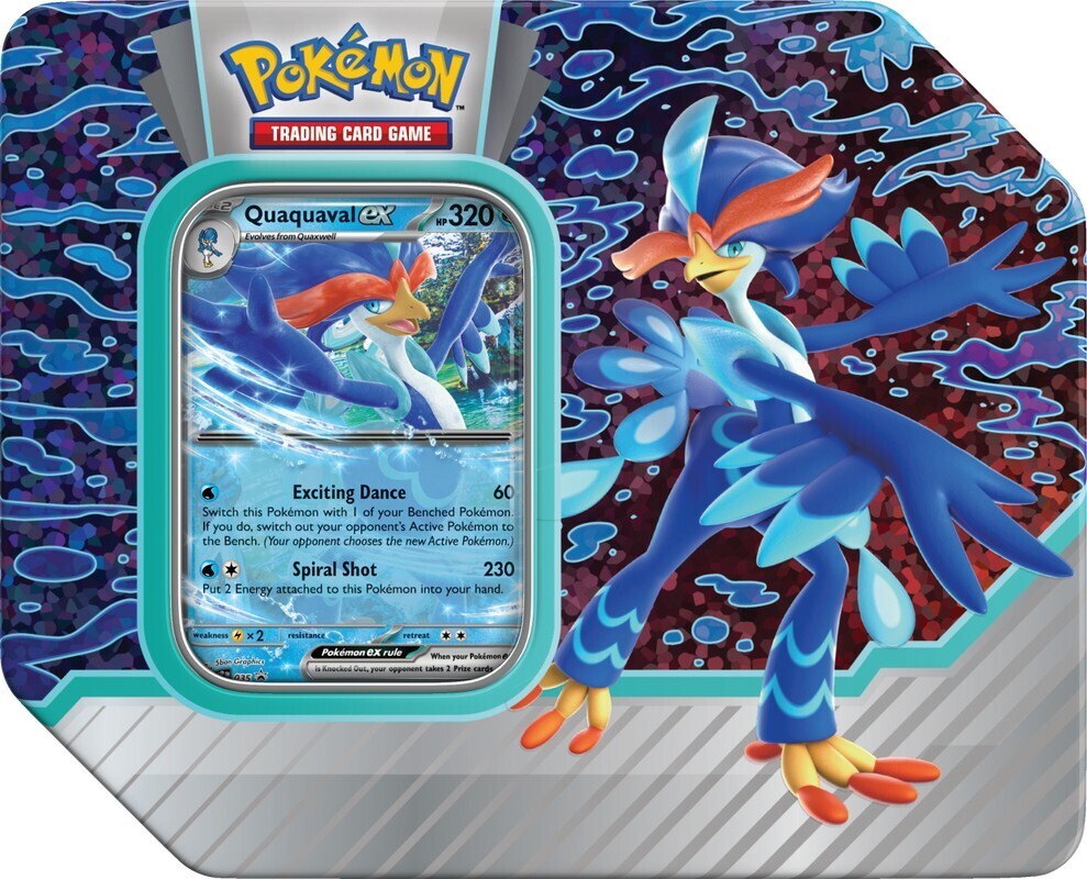 Pokemon Paldea Partners Tin Quaquaval