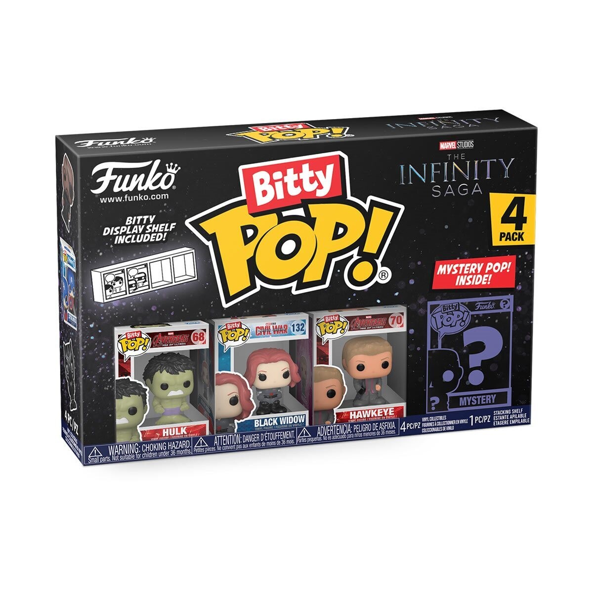 The Avengers Classics Funko Bitty Pop! Hulk/Black Widow/Hawkeye