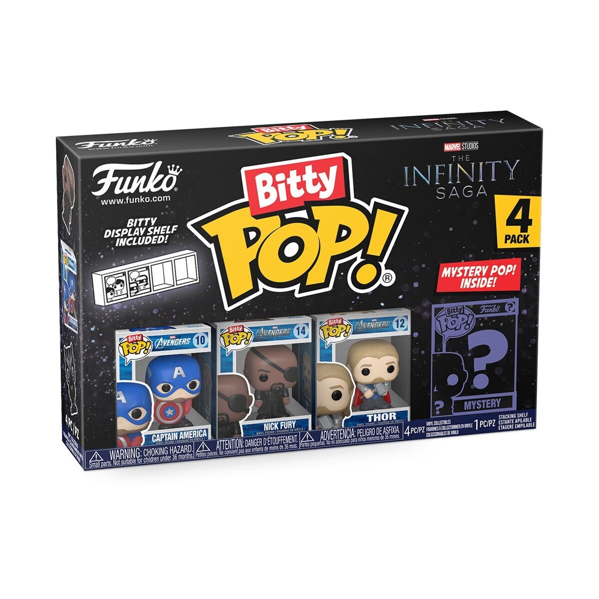 The Avengers Classics Funko Bitty Pop! Captain America/Nick Fury/Thor