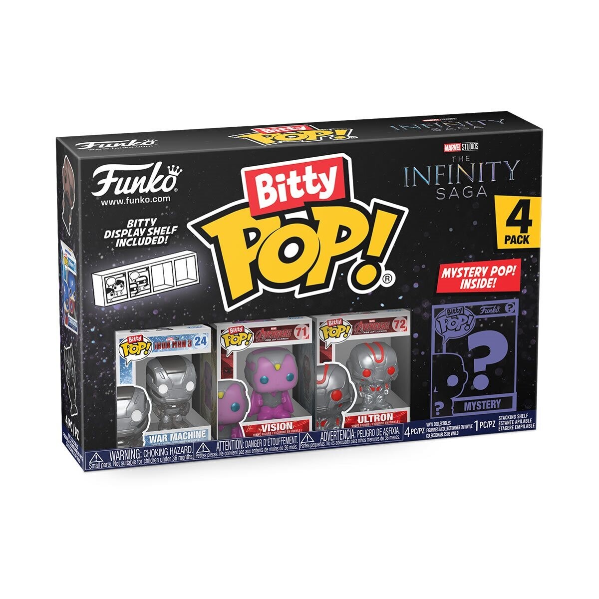 The Avengers Classics Funko Bitty Pop! War Machine/Vision/Ultron