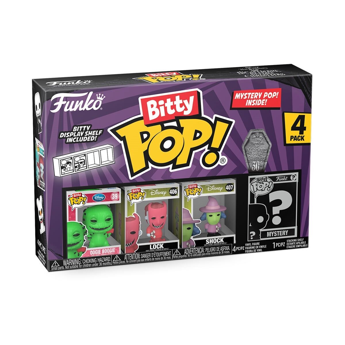 The Nightmare Before Christmas Funko Bitty Pop! Oogie Boogie/Lock/Shock