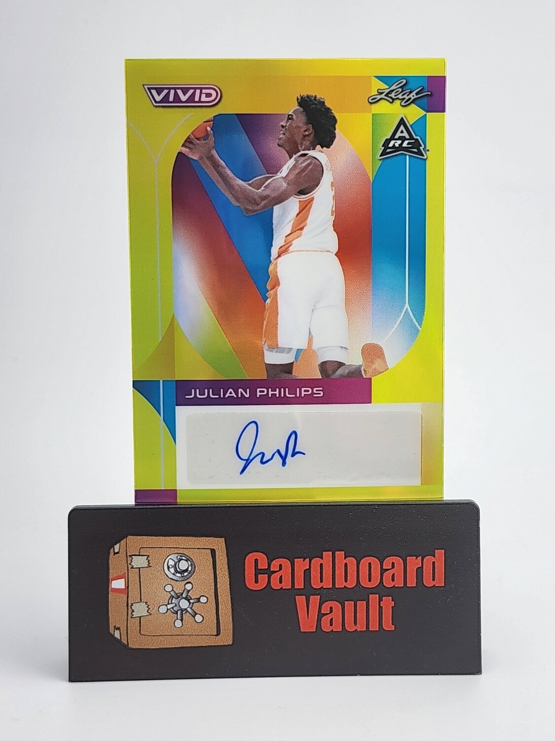 2023 Leaf Vivid Julian Philips Autograph #BA-JP2 Yellow 25/50