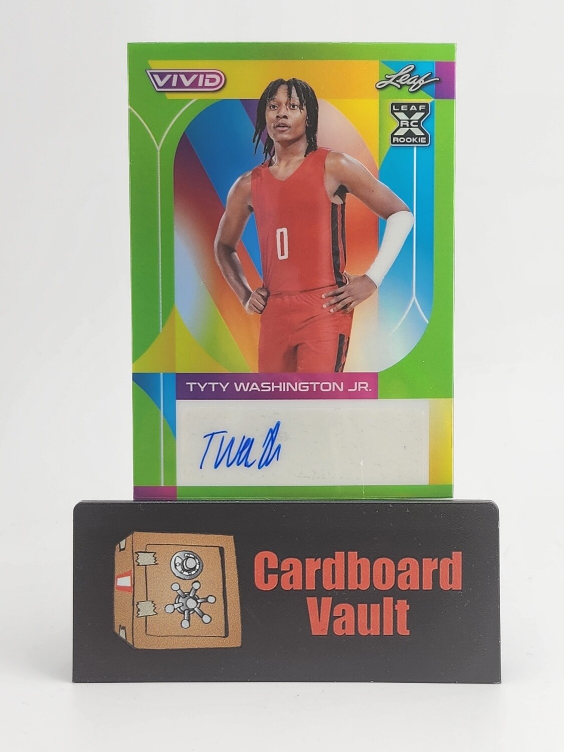 2023 Leaf Vivid TYTY Washington Jr. Autograph #BA-TWJ 6/15