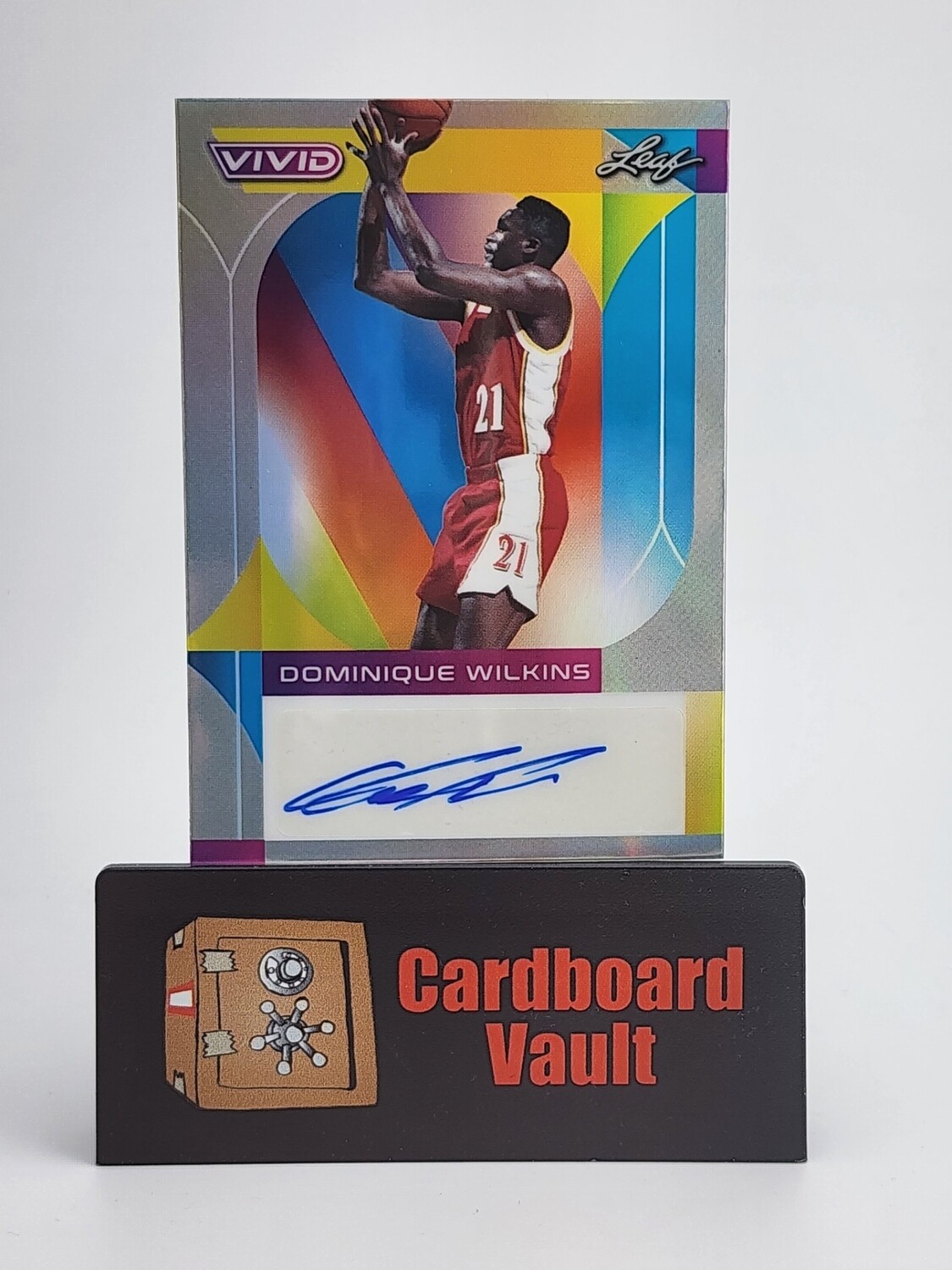 2023 Leaf Vivid Dominique Wilkins Autograph #BA-DW1 Gray 37/40