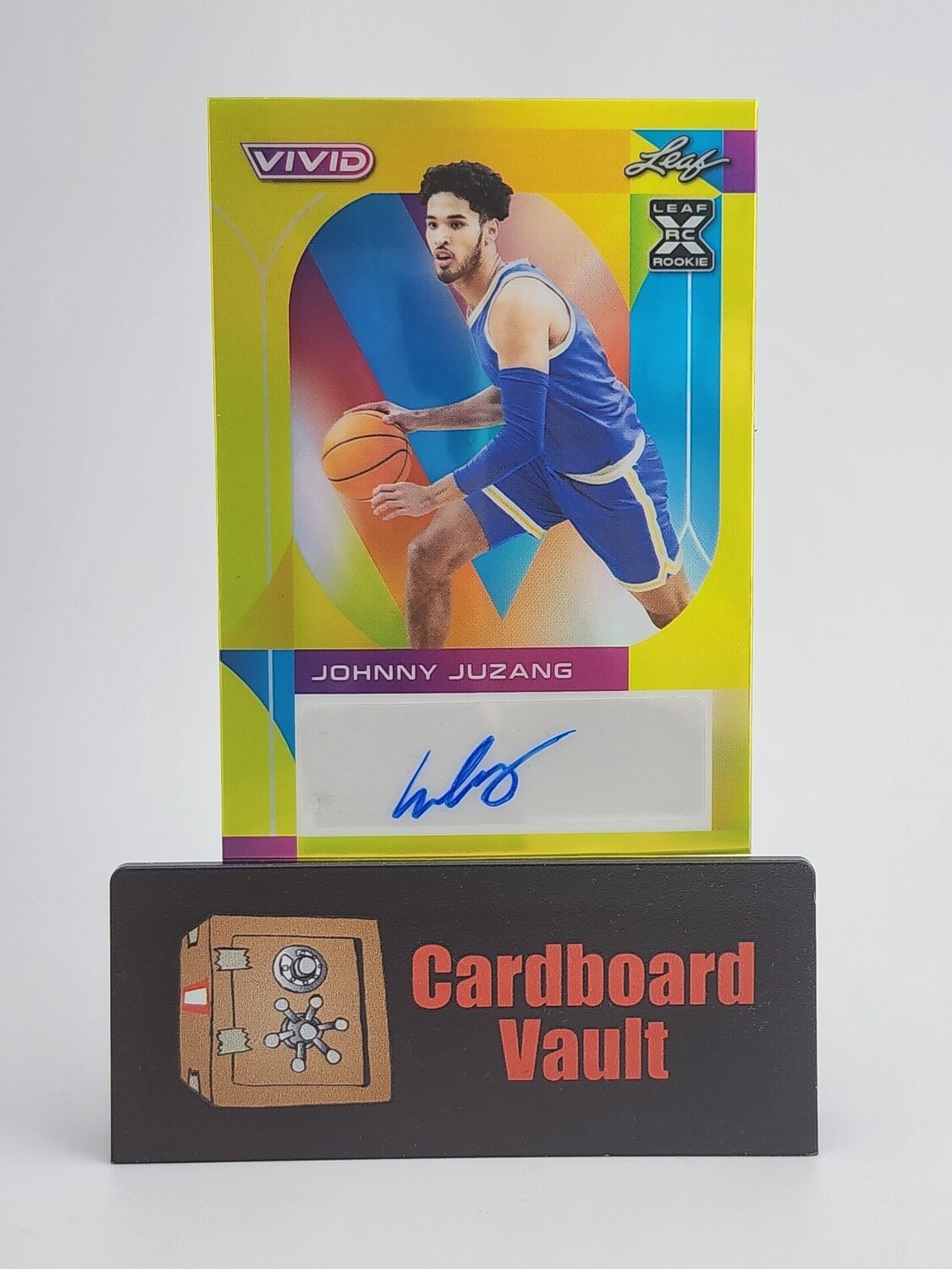 2023 Leaf Vivid Johnny Juzang Autograph #BA-JJ1 Yellow 45/50