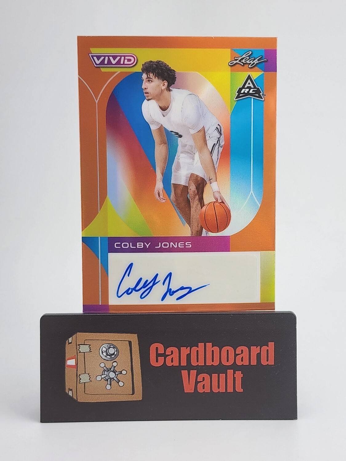 2023 Leaf Vivid Colby Jones Autograph #BA-CJ1 Orange 8/10