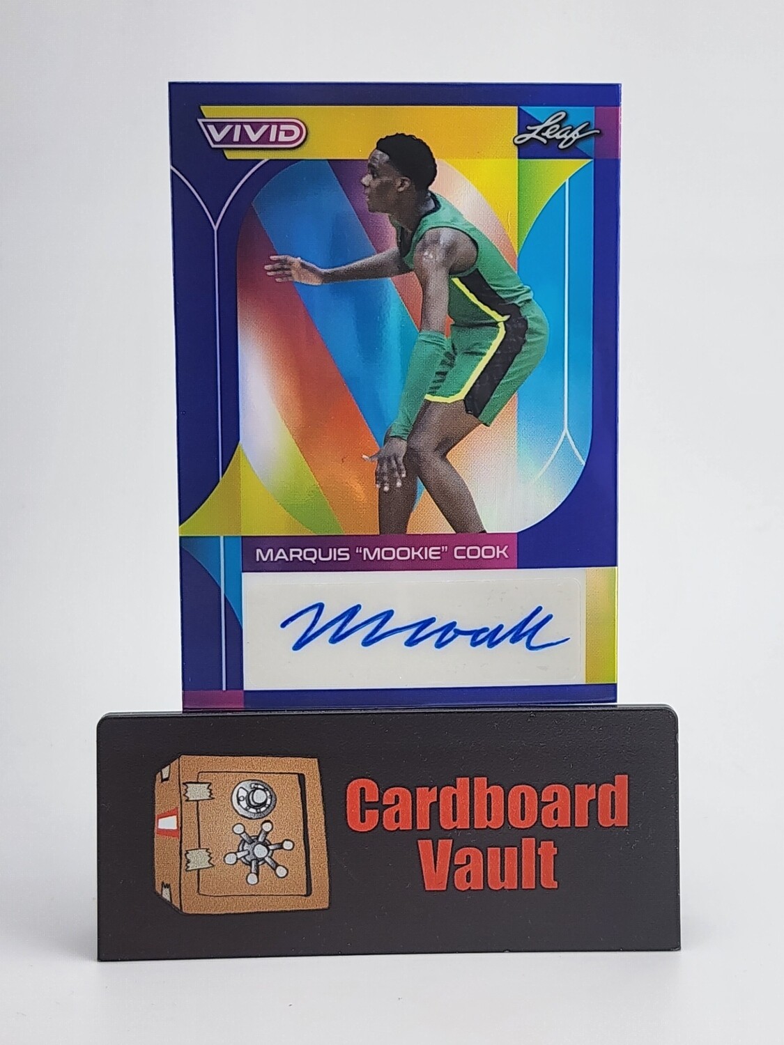 2023 Leaf Vivid Marquis &quot;Mookie&quot; Cook Autograph #BA-MC1 Navy Blue 28/30
