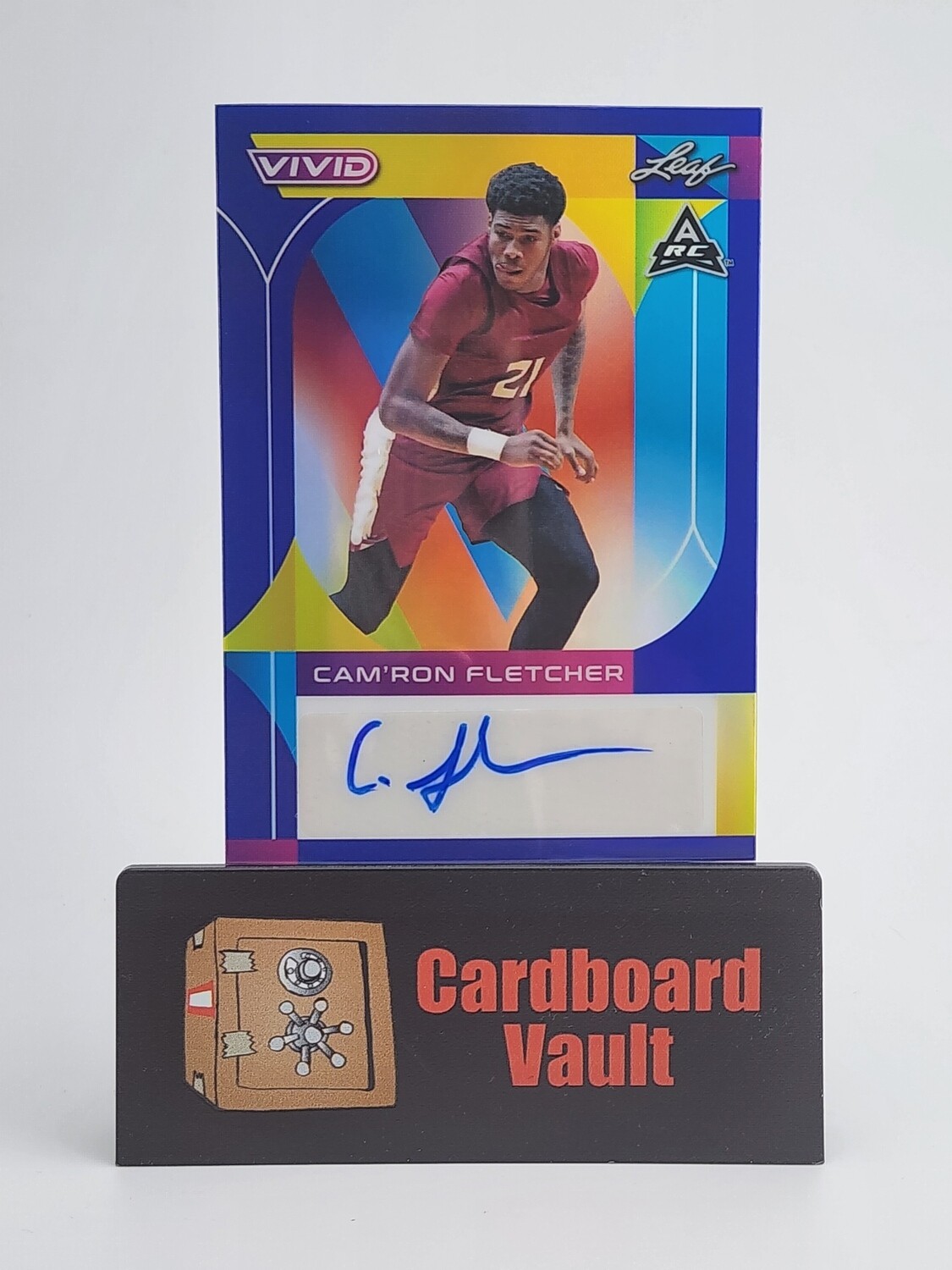 2023 Leaf Vivid Cam&#39;ron Fletcher Autograph #BA-CRF Navy Blue 8/30