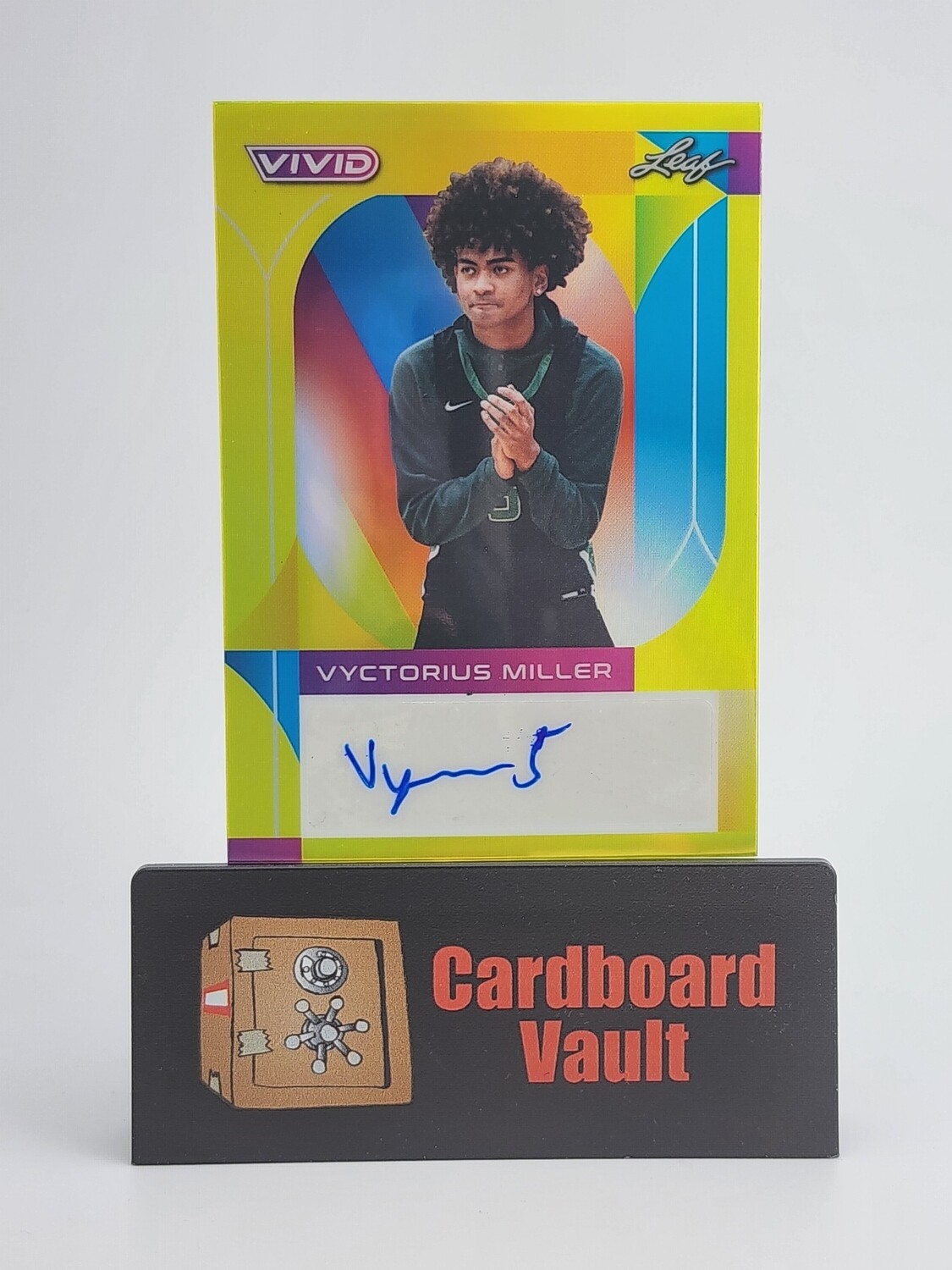 2023 Leaf Vivid Vyctorius Miller Autograph #BA-VM1 Yellow 44/50
