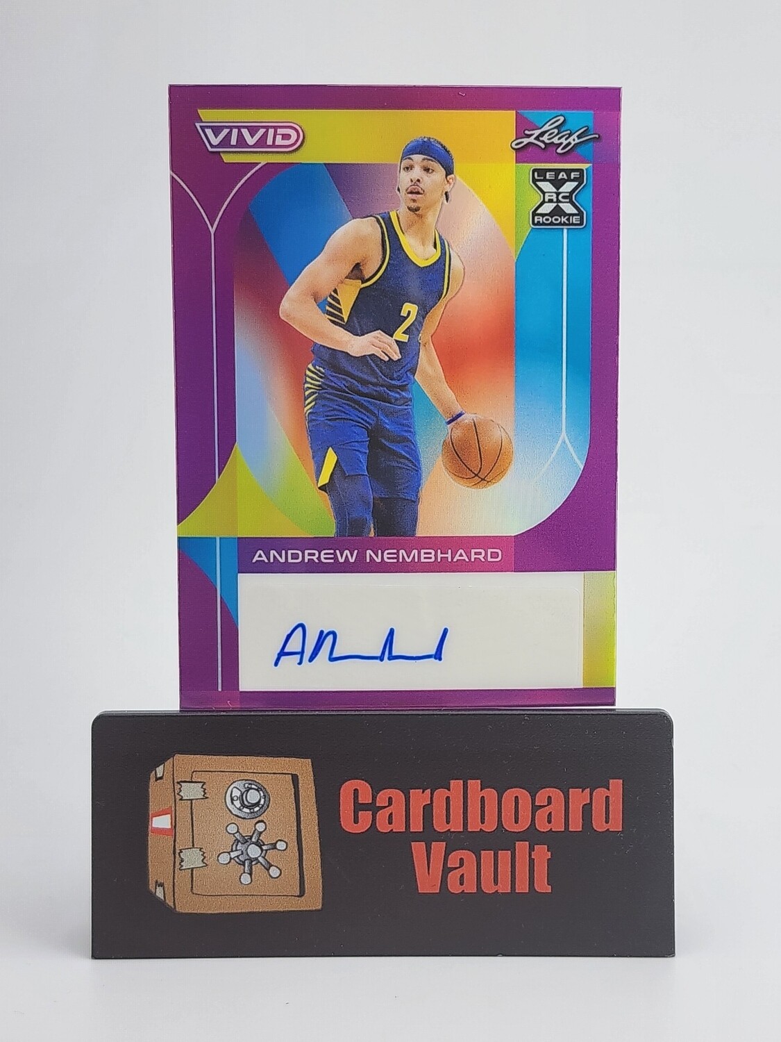 2023 Leaf Vivid Andrew Nembhard Autograph #BA-AN1 Purple 3/5