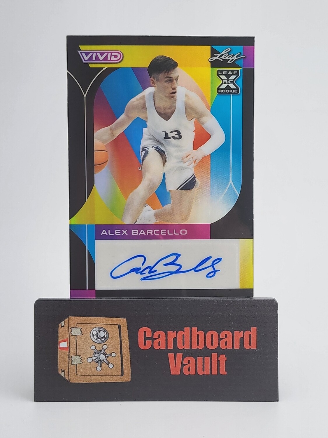 2023 Leaf Vivid Alex Barcello Autograph #BA-AB1 Black 17/20