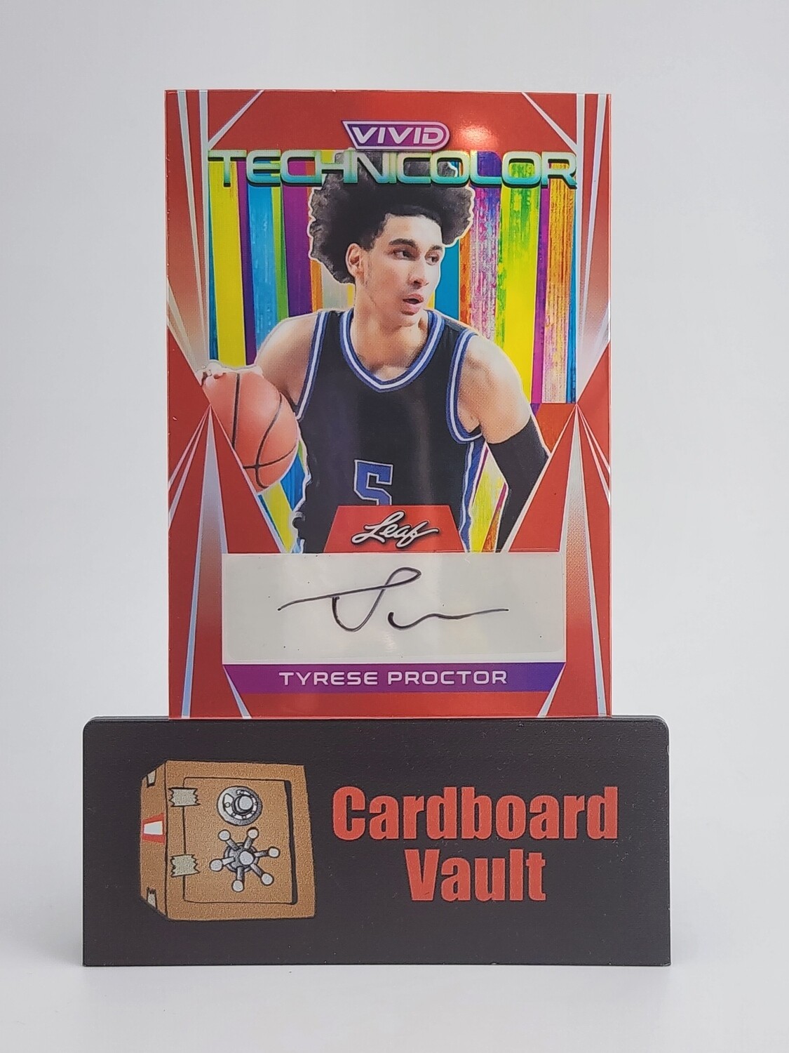 2023 Leaf Vivid Technicolor Tyrese Proctor Autograph #T-TP1 Red 29/35