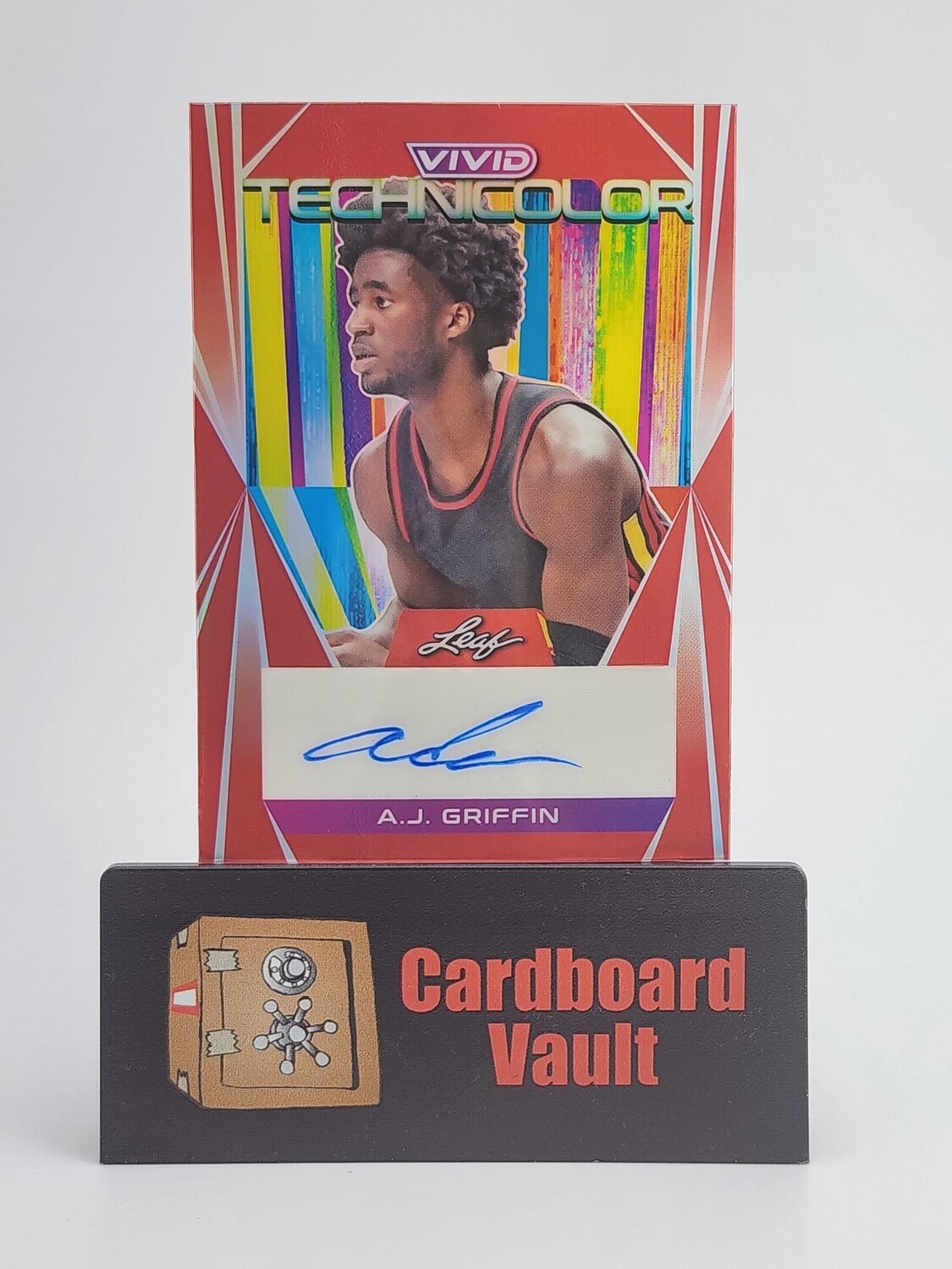 2023 Leaf Vivid Technicolor A.J Griffin Autograph #T-AJG Red 21/35