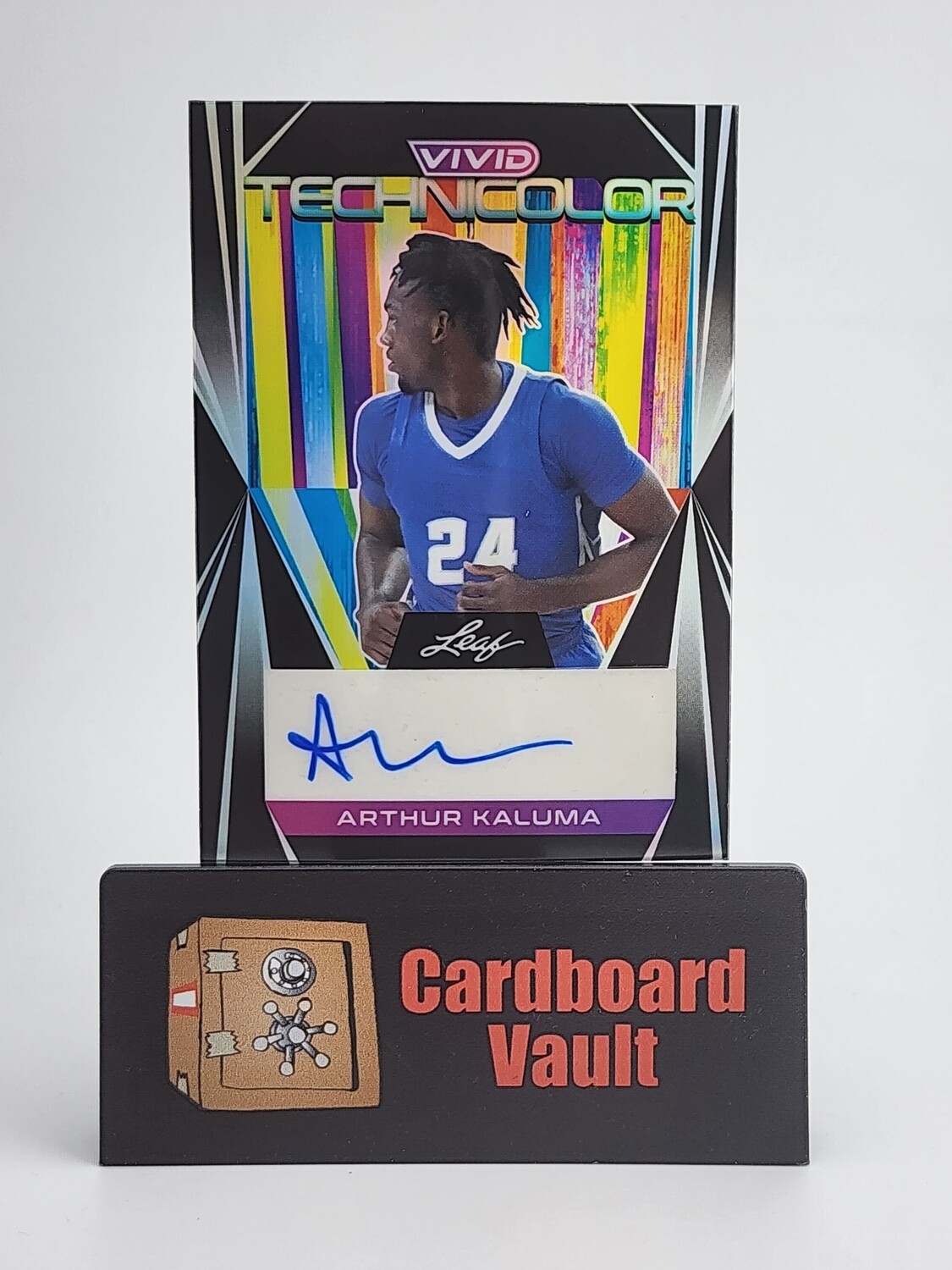 2023 Leaf Vivid Technicolor Arthur Kaluma Autograph #T-AK1 Black 10/20