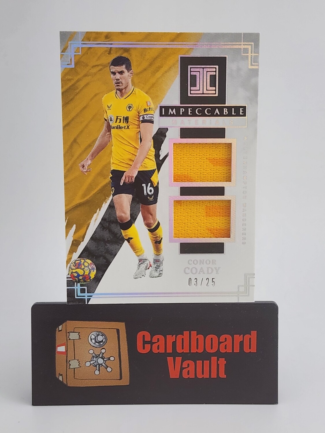 2021-22 Impeccable Conor Coady Impeccable Materials #DM-CC 03/25