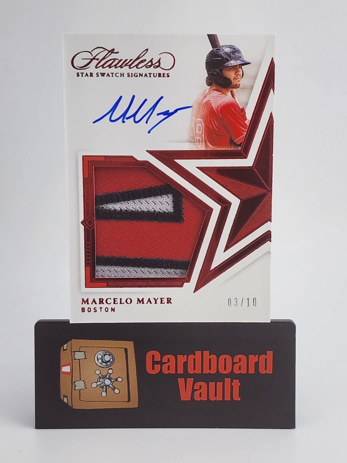 2022 Flawless Marcelo Mayer Star Swatch Signatures #SSS-MM Red 03/10