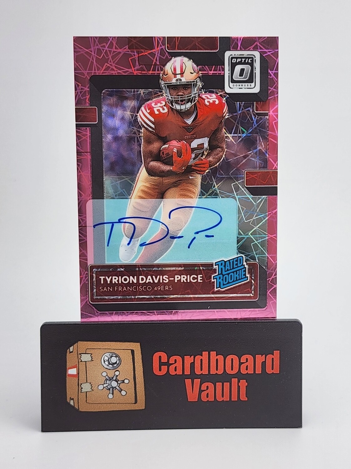 2022 Donruss Optic Rated Rookie Autograph Tyrion Davis-Price #226 Pink Velocity Prizm 33/50