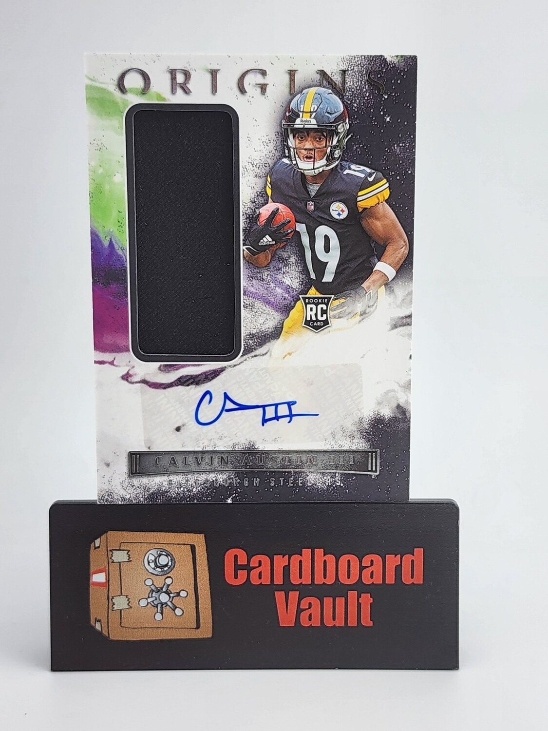 2022 Origins Calvin Austin III Rookie Patch Autograph No. 192