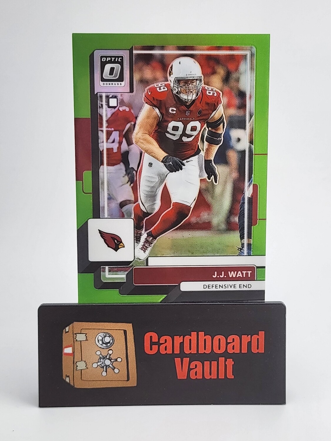 2022 Donruss Optic JJ Watt #4 Green Prizm 03/35