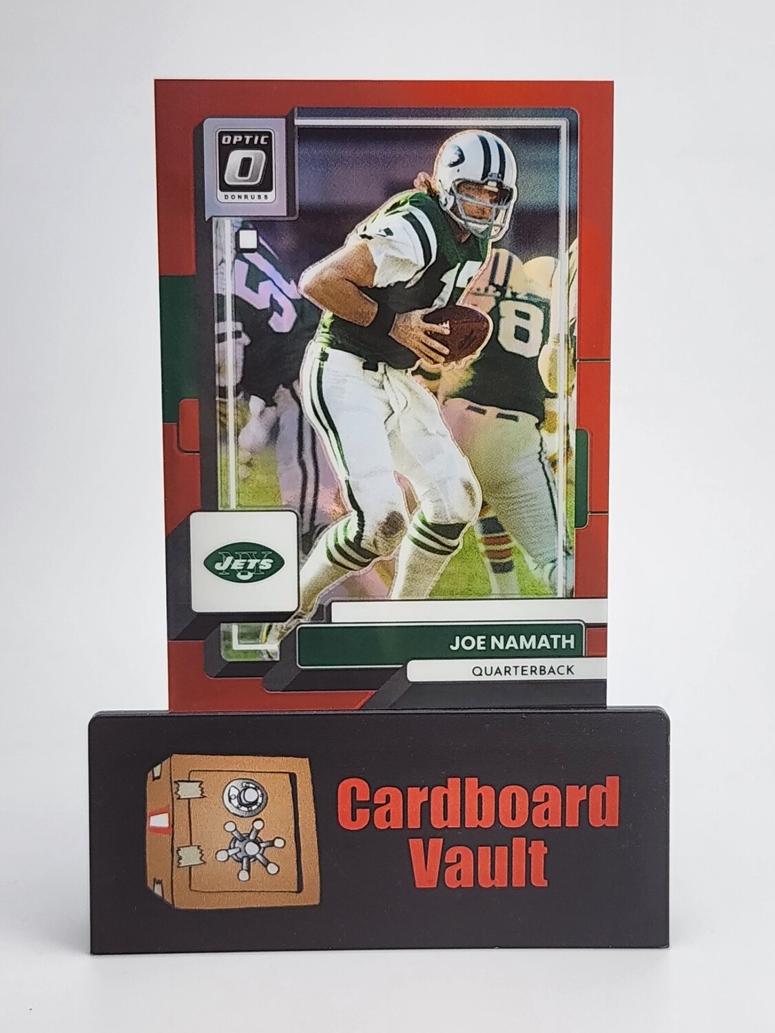 2022 Donruss Optic Joe Namath #156 Red Prizm 74/99