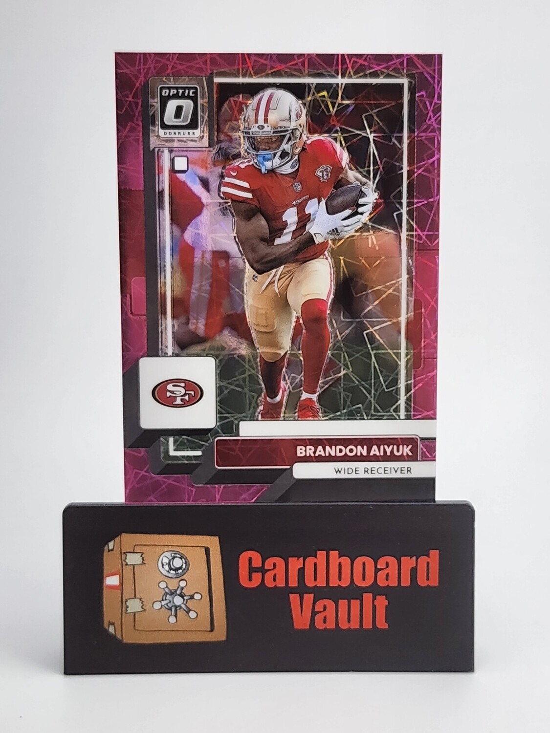 2022 Donruss Optic Rated Rookie Brandon Aiyuk #173 Pink Velocity Prizm 31/79